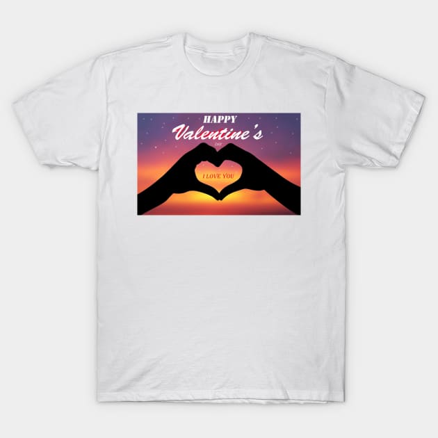 I LOVE YOU VALENTINE'S T-Shirt by the rasta